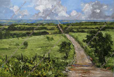 James Pringle Cook oil painting of Echo Cliff in Kansas